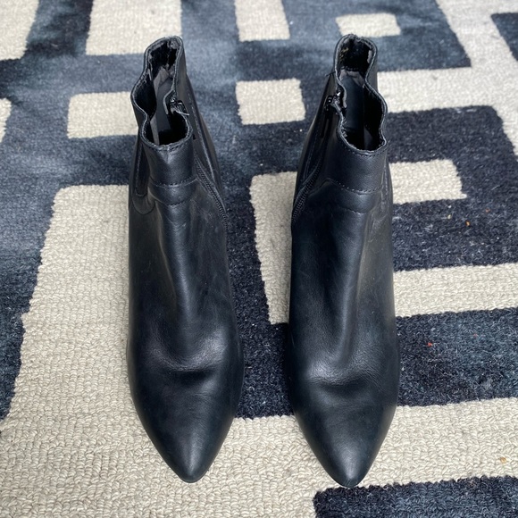 Leather Wedge Ankle Boots - Picture 3 of 5